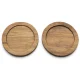 Bredemeijer Umea Tea Cups 200ml with Coasters, Set of 2, Beige (142025)