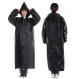 Reusable Raincoat with Hood AG335A, Black
