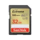 SanDisk Extreme SDHC 32GB Memory Card 100MBs V30 U3, black
