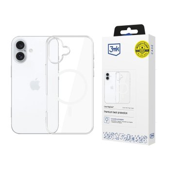 3mk Clear MagPhone Case Cover Apple iPhone 17 - transparent