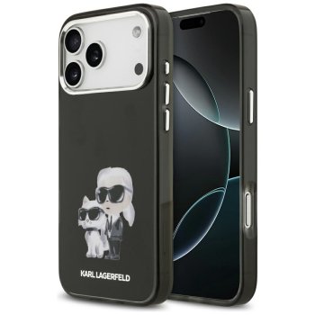 Karl Lagerfeld IML Aquarelle Karl & Choupette & Logo MagSafe Phone Case Cover iPhone 17 Pro - Black