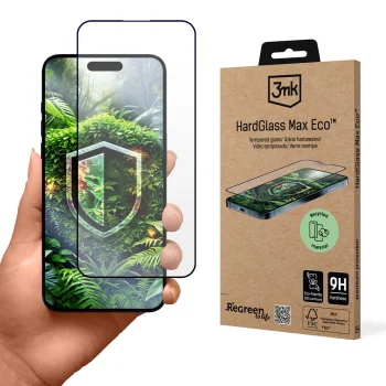 3mk HardGlass Max Eco 9H Tempered Glass for iPhone 15 Plus / 16 Plus