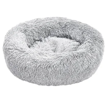 Soft Pet Bed for Dogs and Cats 55 cm, Light Grey