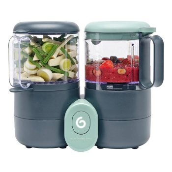 Universāls virtuves kombains Babymoov Nutribaby One 4-in-1 (melns) | Multi-purpose food processor (black)