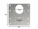 Furniture Hinge Repair Plates Kit, 4 pcs (9x9 cm)