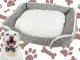 Soft and Comfortable Dog Bed with Cushion, Size L