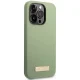 Guess iPhone 14 Pro Max Case Silicone Logo Plate MagSafe, Green