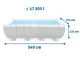 Intex 26356 Rectangular Frame Pool 549 x 274 x 132 cm with Sand Filter Pump