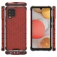 Case for Samsung Galaxy A42 5G Honeycomb Armor Cover with TPU Bumper, Red