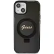 Guess iPhone 13 / 14 / 15 Case Ring Stand Script Glitter MagSafe, Black