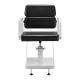 Hairdressing Chair Gabbiano Porto Black with White Base