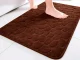 Soft and Absorbent Bath Mat, Brown, 80 x 50 cm