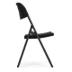 ModernHome Heavy Duty Folding Chairs Set of 2 for Garden and Events, Black