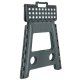 Folding Anti-slip Step Stool for Kitchen or Bathroom, 39 cm, Dark gray