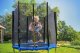 FUNFIT Garden Trampoline with Safety Net and Ladder, 183 cm