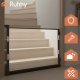 Retractable Safety Gate for Doors and Stairs Ruhhy, Grey