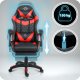 Sofotel Draknor II Ergonomic Gaming Chair with Footrest, Black-Red