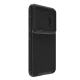 Dėklas Nillkin Synthetic Fiber S Case skirtas Samsung Galaxy S23+ su kameros dangteliu, juodas