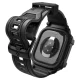 Spigen Rugged Armor Pro Apple Watch 42mm Strap with Case, Matte Black
