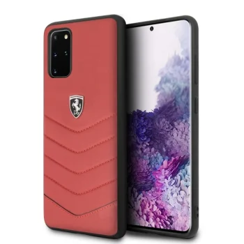 Ferrari Samsung Galaxy S20+ Case Heritage Quilted, Red