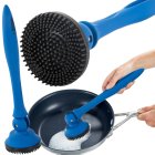 Trauku mazgāšanas birste spēcīgai katlu trauku tīrīšanai | Kitchen dish washer brush for scrubbing pots pans strong