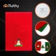 Ruhhy Christmas Towels Set of 3, Cotton Hand Towels, Red, Green, White