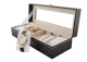 Watch Box Organiser for 6 Watches, Black