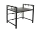 Adjustable Kitchen Microwave Rack Organizer Shelf, Black