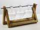 Hydroponic Vase Plant Propagation Station with Wooden Stand