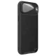 Nillkin CamShield Leather S Case dėklas telefonui iPhone 14 Plus su kameros dangteliu, juodas