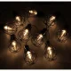 Solar Garden String Lights 10 LED Bulbs, Loft Style