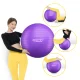 Gimnastikos kamuolys 4FIZJO Reh Ball 75 cm su pompa, violetinis
