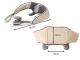 Wireless Neck and Shoulder Massager with Heating Function, White/Brown