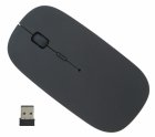 Slim Wireless Optical Mouse 1600 DPI with USB Receiver, black
