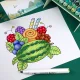 Double-Sided Marker Pens ARRTX Alp, 24 Green Shades with Case