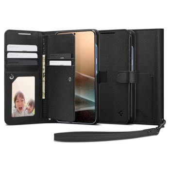 Spigen Wallet "S" Wallet Case for Samsung Galaxy S25+ Black