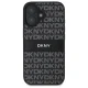 DKNY iPhone 16 Case Texture Pattern Tonal Stripe, Black