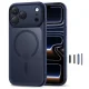 Tech-Protect Magpeak Magsafe CC Phone Case Cover iPhone 17 Pro Max - Matte Navy Blue