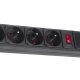 Maclean MCE219 Power Strip, 5 Outlets, with Switch, 1.5m
