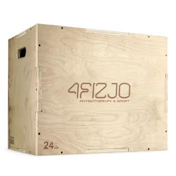 4FIZJO Wooden 3-in-1 Plyometric Box for Jump Training 50 x 75 x 60 cm