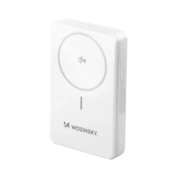 Wozinsky WLWP-10KA0Y3WS Power Bank 10000 mAh, 22.5W, Qi2, white