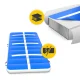 Inflatable Gymnastics Incline 4FIZJO AIR INCLINE 200x100x40 cm with Pump, Blue/White
