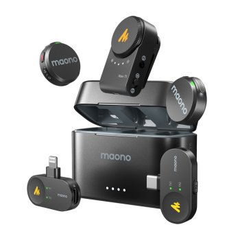Maono WM650 A3 Wireless Microphone System 300m Range Noise Cancelling