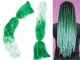 Synthetic Hair for Braids Ombre, Green