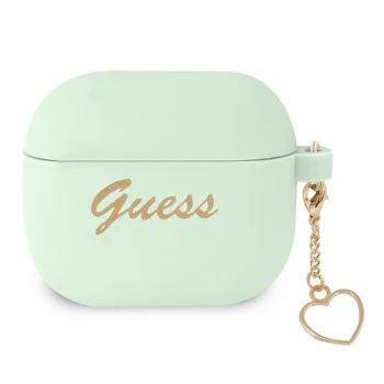 Guess Silicone Charm Heart AirPods 3 Case, Green
