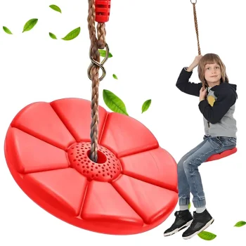 Children's Garden Swing Flower Shape, Red