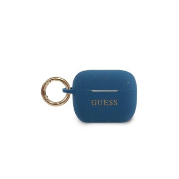 Guess GUACAPSILGLBL AirPods Pro cover blue/blue Silicone Glitter