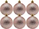 Christmas Tree Baubles Set 30 pcs, Rose Gold, Shiny, Matte and Glitter