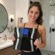 Analytical Glass Bathroom Scales with LCD Display, up to 180kg, Black