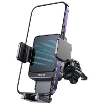 Joyroom JR-ZS341 phone holder with wireless charging  air vent - black